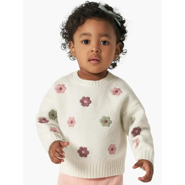 Modern Moments By Gerber Baby and Toddler Girl Sweater Knit Top, Sizes 12 Months -5T | Walmart (US)