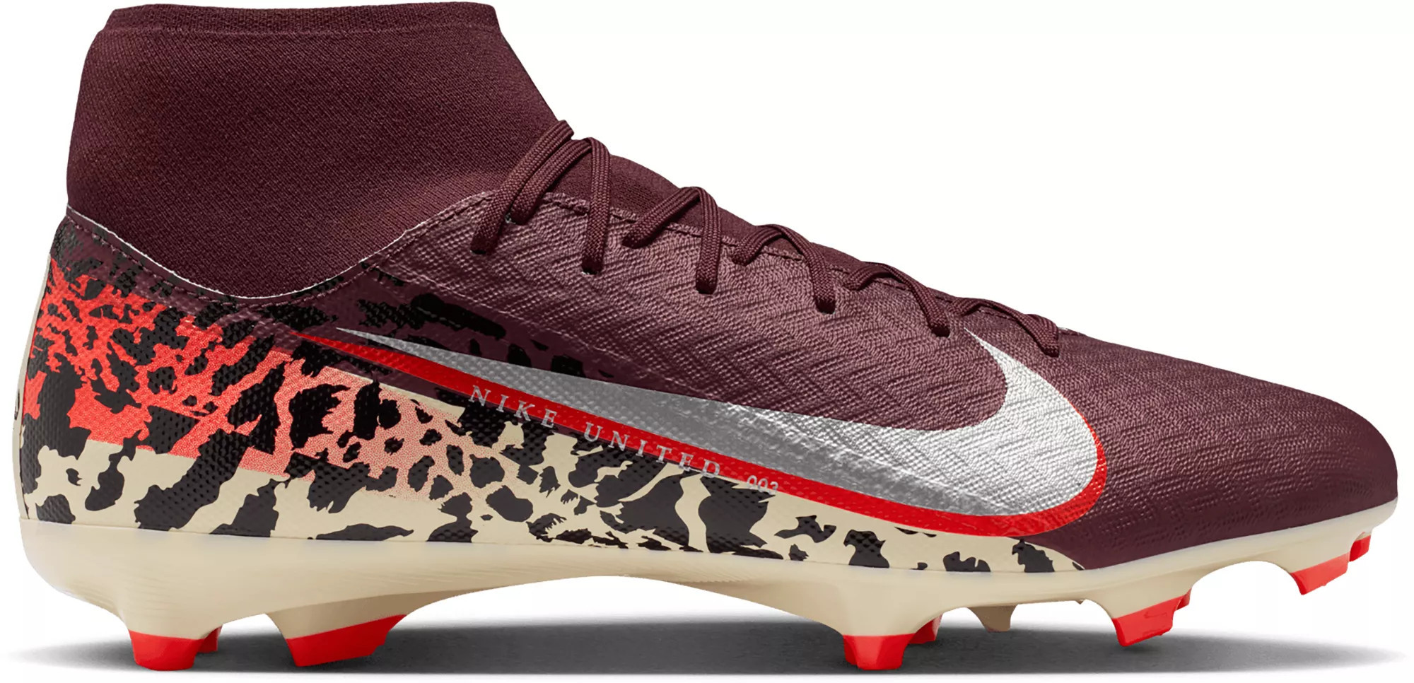 Nike United Mercurial Superfly 10 Academy FG Soccer Cleats, M12/W13.5, Red/Silver | DICK'S Sporting Goods
