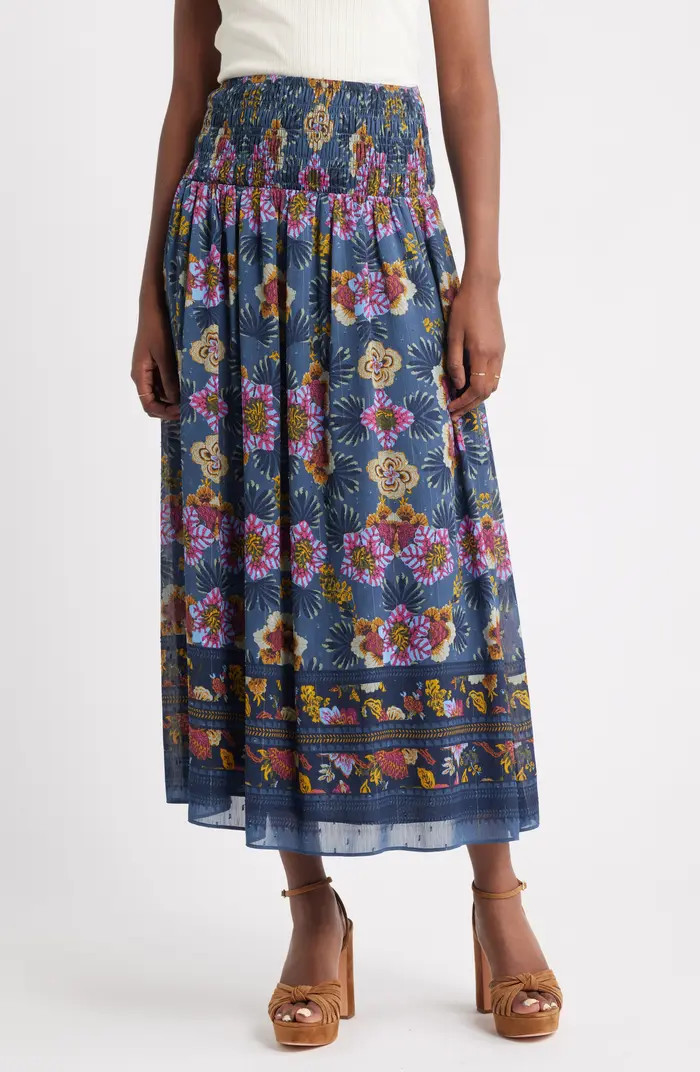 Smocked Wiast Maxi Skirt | Nordstrom