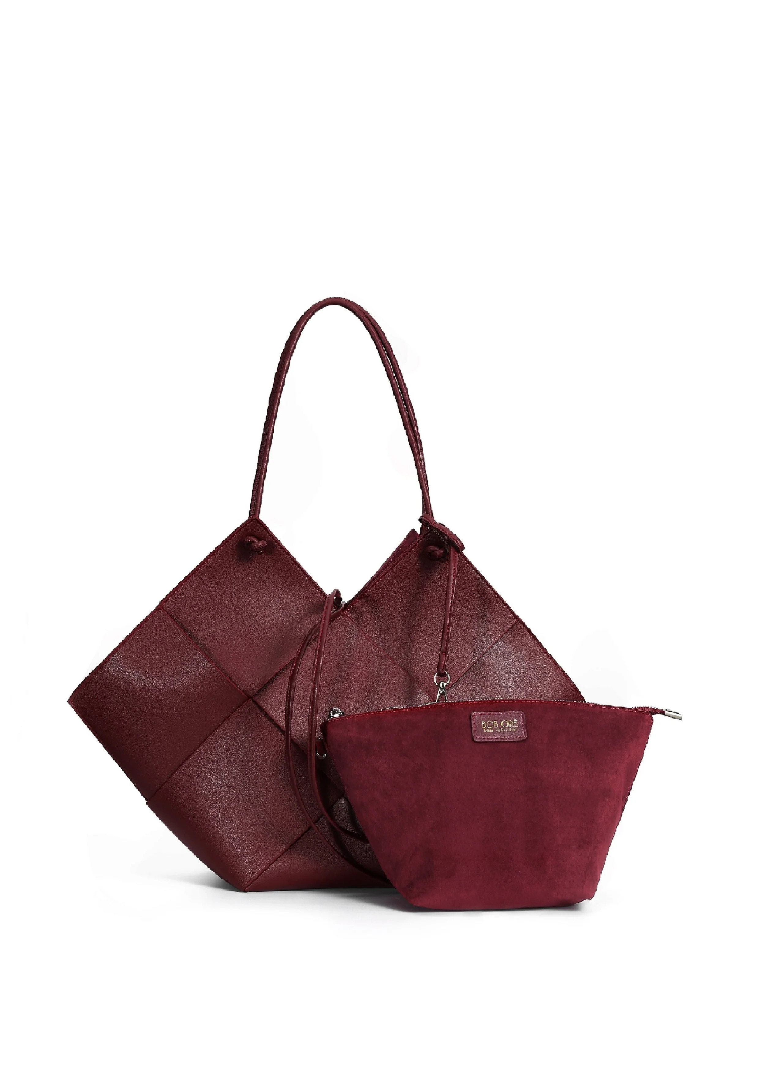 Taylor Contexture Leather Bag, Plum (Burgundy) | Bob Ore Blue Collection