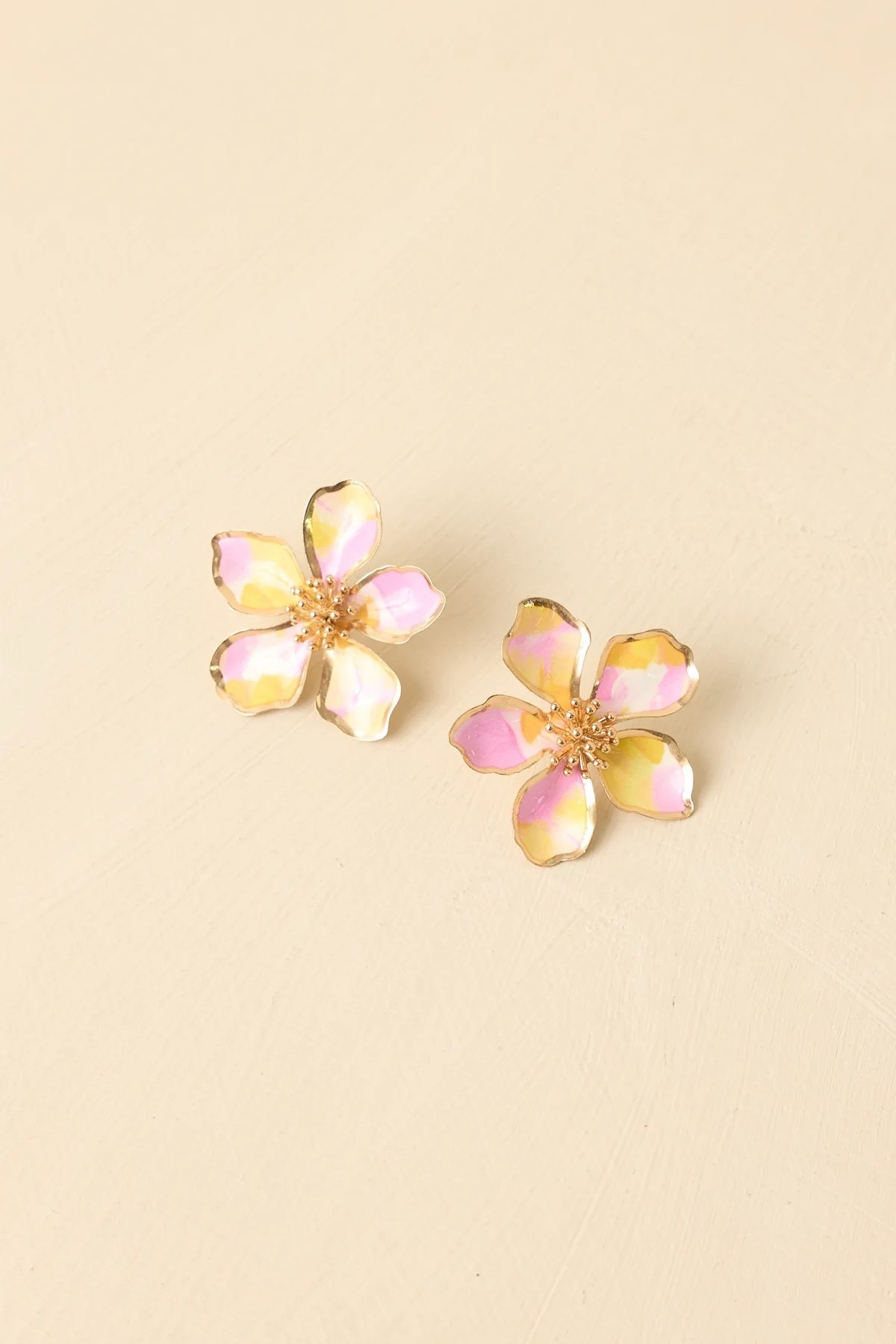 Pink and yellow oversized floral stud earrings — bold statement jewelry perfect for spring outfits, summer looks, and everyday styling. Under $30.

Keywords:

* floral stud earrings
* oversized stud earrings
* statement earrings
* flower earrings
* pink floral earrings
* yellow statement earrings
* bold earrings
* fashion jewelry
* spring jewelry
* summer accessories
* outfit finishing touch
* brunch outfit accessories
* vacation jewelry
* everyday statement pieces
* colorful fashion accessories
* influencer jewelry style
* colorful aesthetic
* playful fashion style
* feminine statement jewelry
* bold chic style
* editorial jewelry styling
* joyful aesthetic
* modern feminine fashion


#LTKWedding #LTKMothersDay #LTKTravel