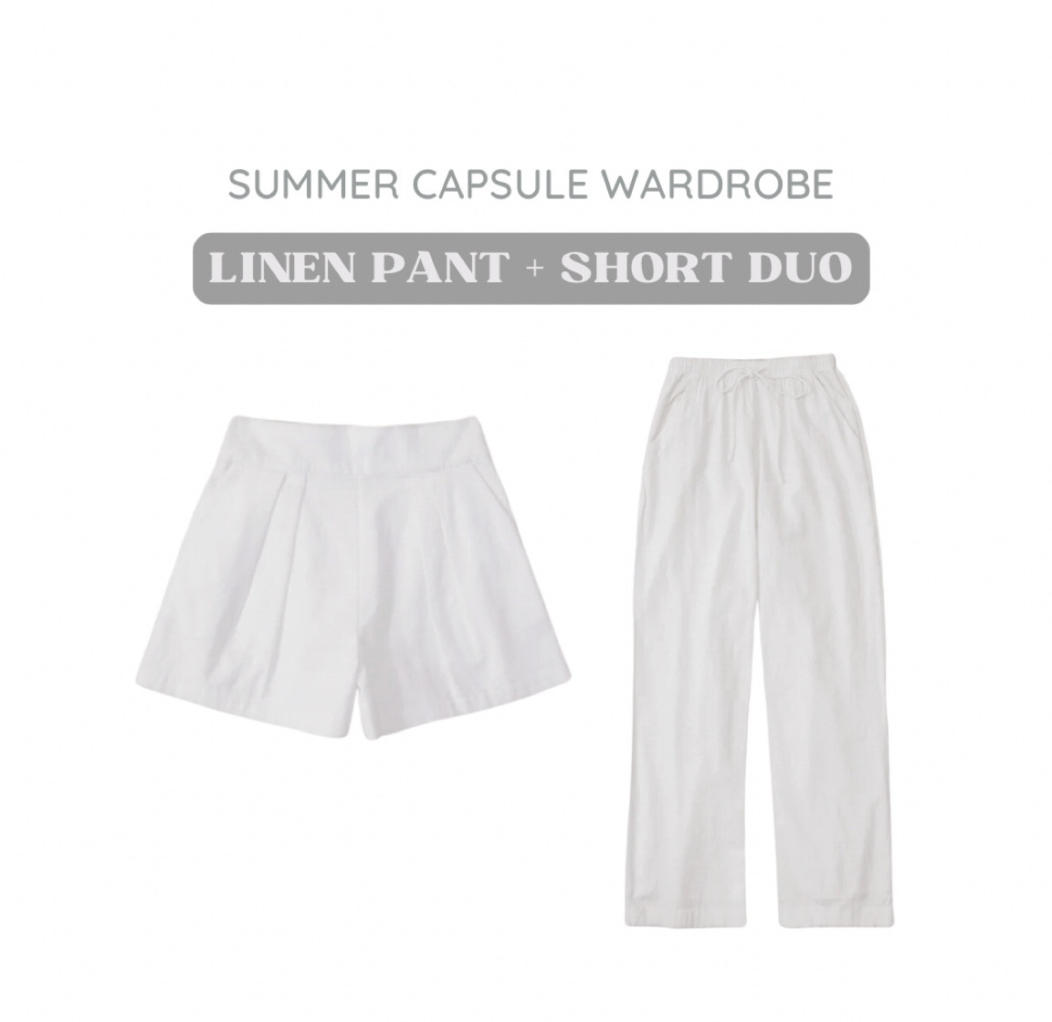 BEST summer capsule wardrobe pants! I’ve tried so many linen pant varieties from different brands but these take the cake 10/10. I wear size xxs 🫶🏼🤍

#LTKunder100 #LTKfit #LTKFind
