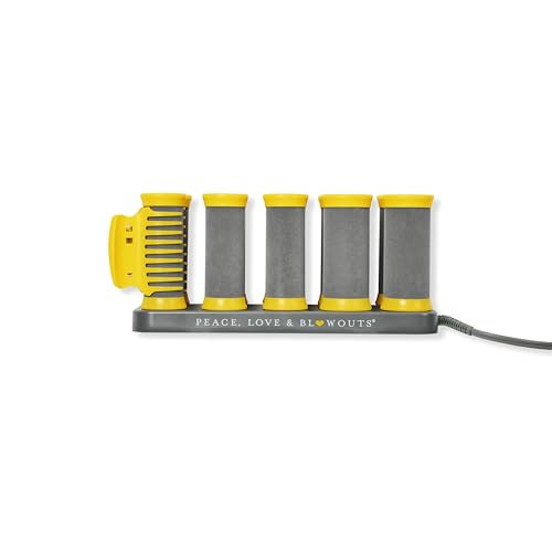 Drybar The Roller Club Curling Hot Rollers | 10 Rollers, 2 Sizes, Heats-Up Fast, Gentle on Hair, Reduces Frizz, Adds Shine, comes with Heat-Resistant Bag | Amazon (US)