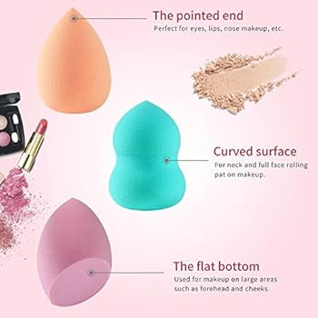 Makeup Sponge 18 Pcs Set-Beauty Sponge Foundation Blending Sponge with 2 Pcs Egg Sponge Blending ... | Amazon (US)