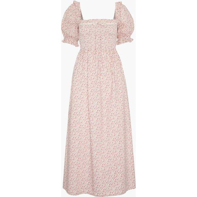 Hill House Home | The Scarlett Midi Nap Dress, Ivory Geo Ditsy (Cream, Size 2X-Small) | Maisonette | Maisonette