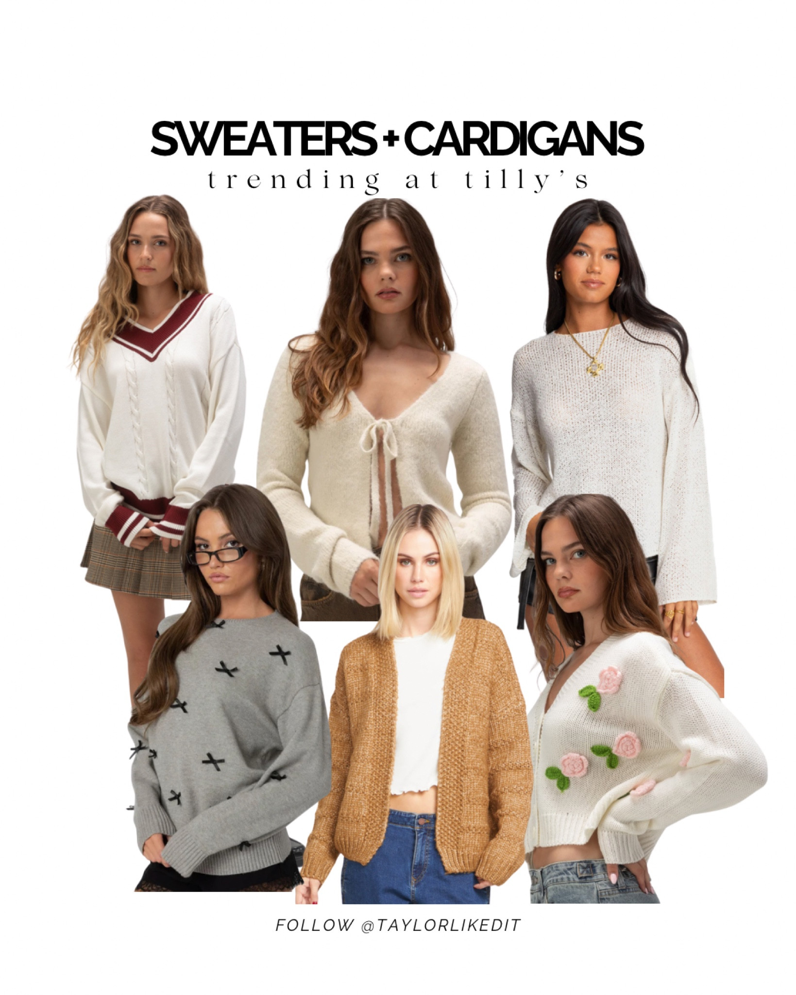 These Tilly’s sweaters and cardigans are giving all the fall feels! From playful textures to preppy styles, there’s something for everyone. Which look is your favorite?


#tillys #fallfashion #sweaters #cardigans

#LTKSeasonal #LTKStyleTip #LTKFindsUnder50