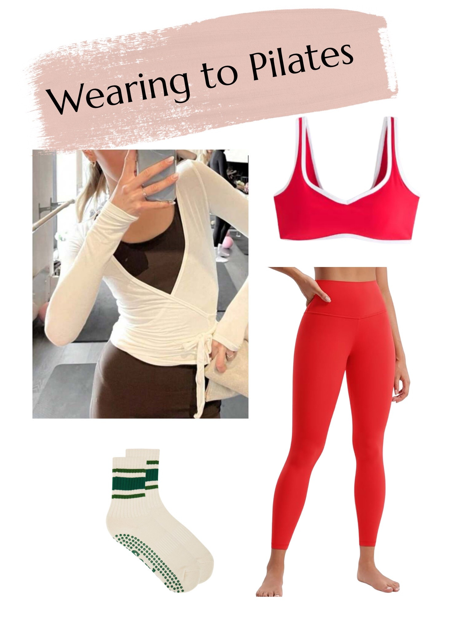 Pilates outfit - affordable too!

Ballet wrap top, workout outfit, sports bra, leggings, Pilates 

#LTKFindsUnder50 #LTKActive