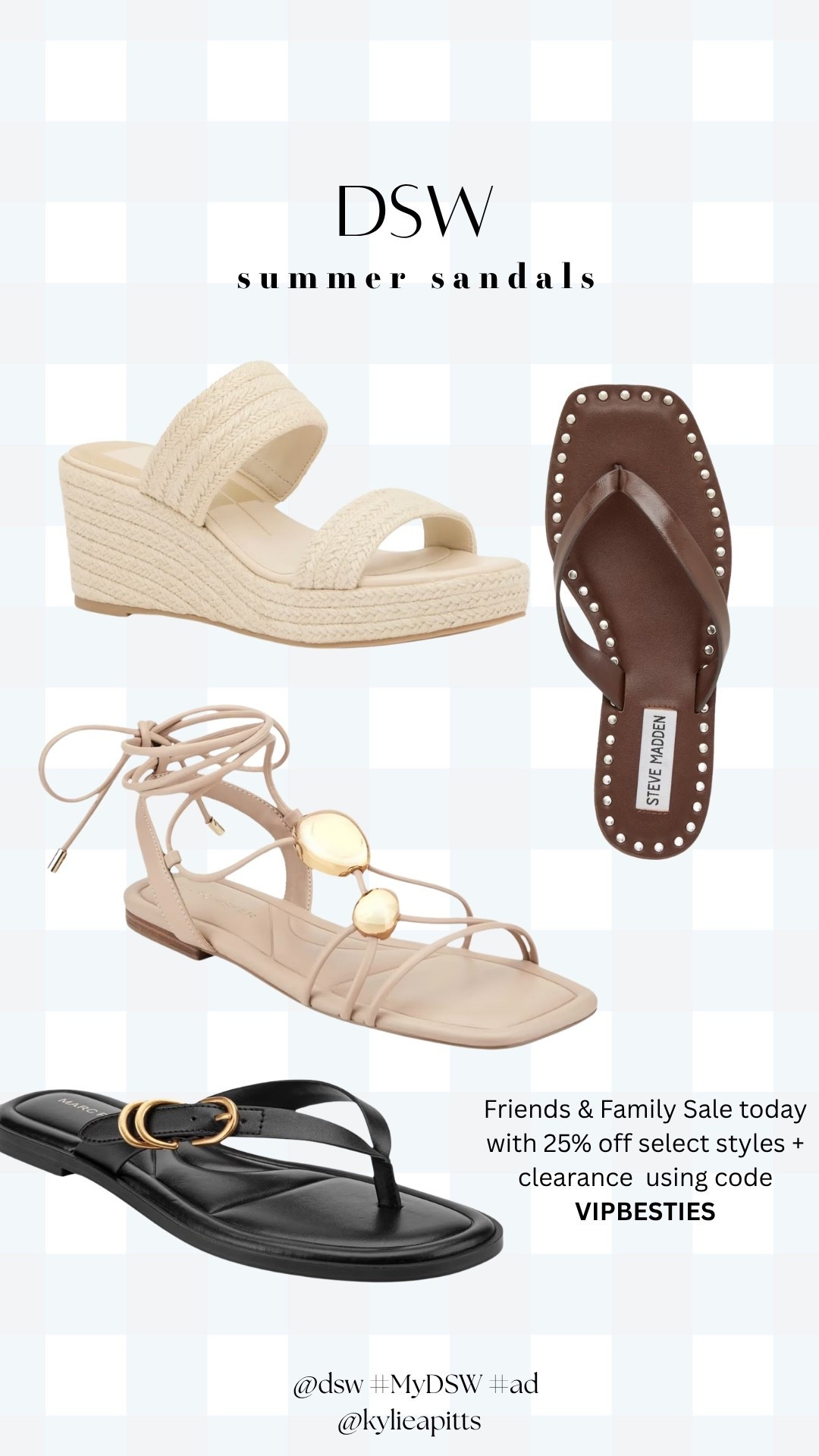 #ad @dsw has the cutest styles for summer! I love that they have options for every occasion ☀️ Plus DSW VIP members get first dibs on the Friends & Family Sale today with 25% off select styles & clearance styles using code VIPBESTIES 🩷 #MyDSW