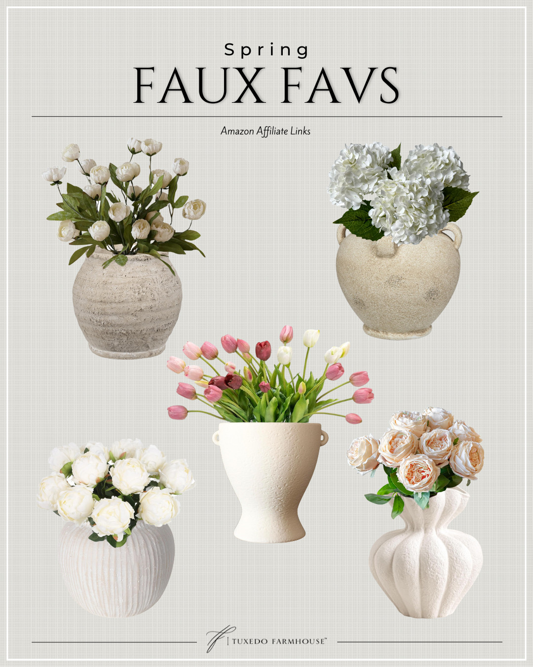 Amazon - Spring Faux Favs

Bring the beauty of spring indoors with these stunning vases. Perfect for any home decor! #SpringDecor

Seasonal, home decor, spring, vases, faux stems 

 #LTKSeasonal #LTKHome #LTKFindsUnder50