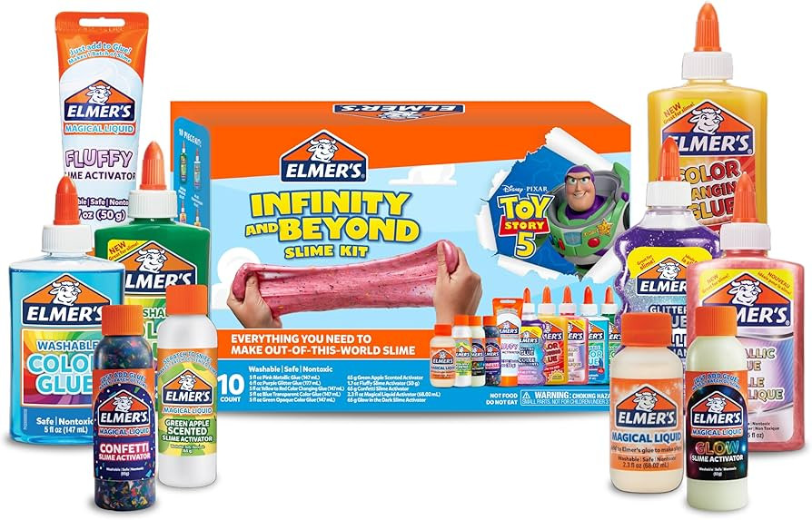 Elmer's Infinity and Beyond Slime Kit Featuring Toy Story Characters, Slime Supplies, Color Glue,... | Amazon (US)