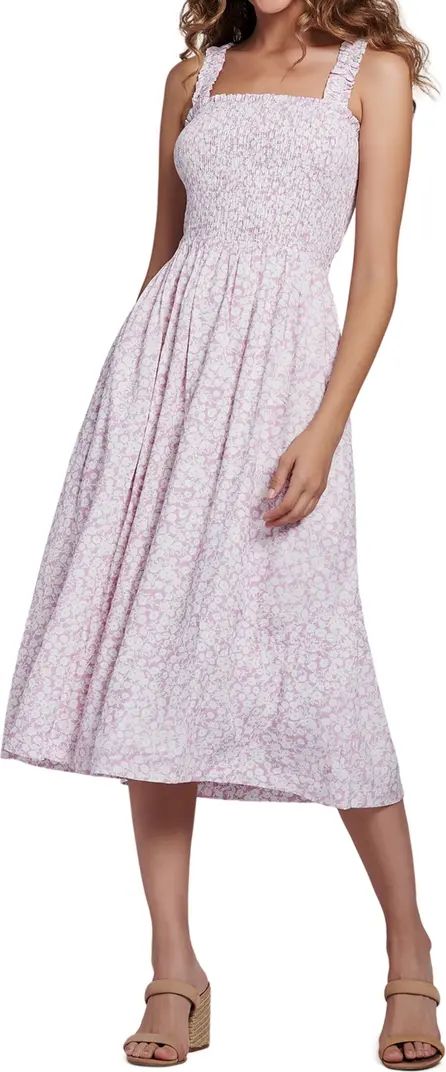 Winsome Orchid Smocked Midi Dress | Nordstrom Rack