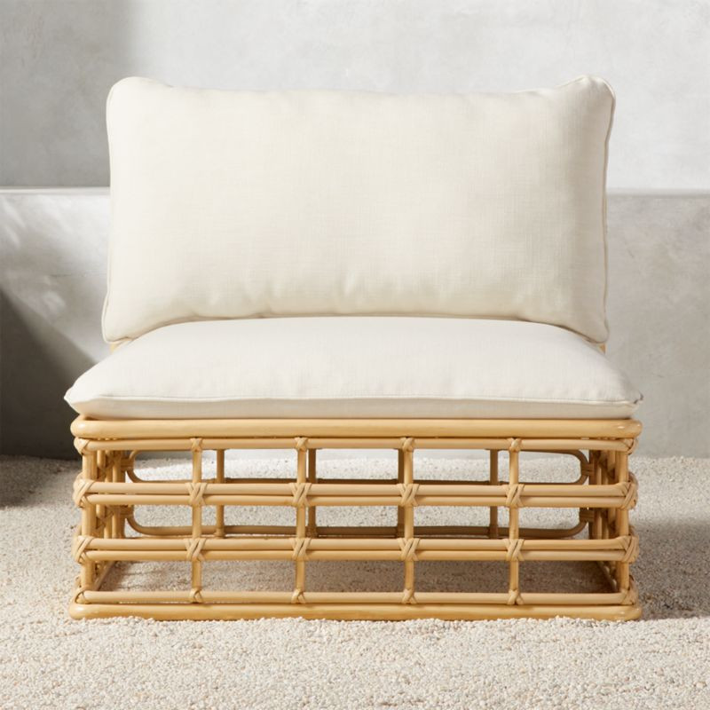 Cana Outdoor Armless Chair + Reviews | CB2 | CB2