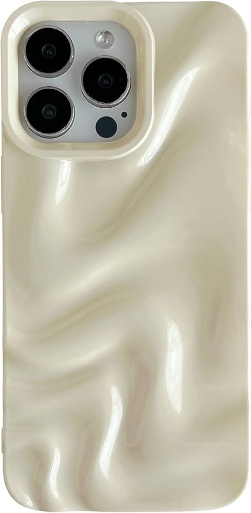 Caseative for iPhone 15 Pro Max Case, Water Ripple Pattern Wave Compatible with iPhone Case (Ligh... | Amazon (US)
