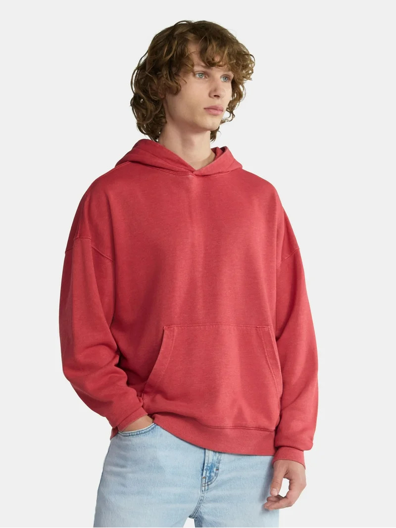 No Boundaries Oversized Hoodie with Long Sleeves, Men's & Big Men's - Walmart.com | Walmart (US)