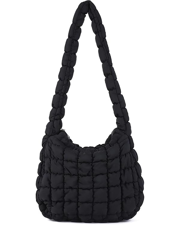Rejolly Puffer Quilted Shoulder Bag for Women Puffy Bubble Tote Bag Lightweight Nylon Handbag Pad... | Amazon (US)