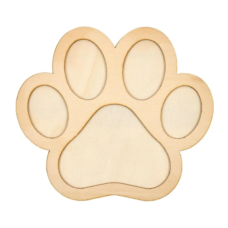 Hello Hobby 7" Wood Shape, Paw | Walmart (US)