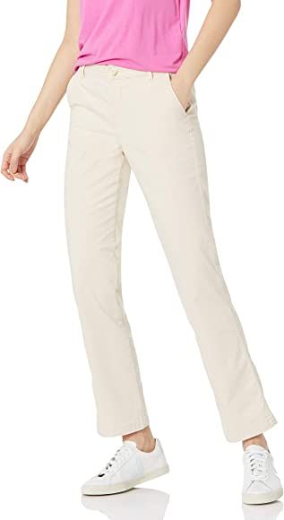 Amazon.com: Amazon Essentials Women's Stretch Twill Chino Pant (Available in Classic and Curvy Fi... | Amazon (US)