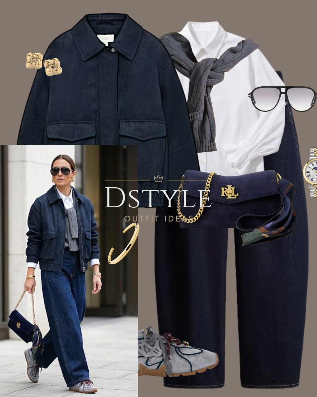 Loving this preppy meets street style look with dark wash jeans and a navy jacket. Click to shop!

tags: casual fall style, denim trend, everyday look, effortless style.

#LTKootd #LTKWorkwear