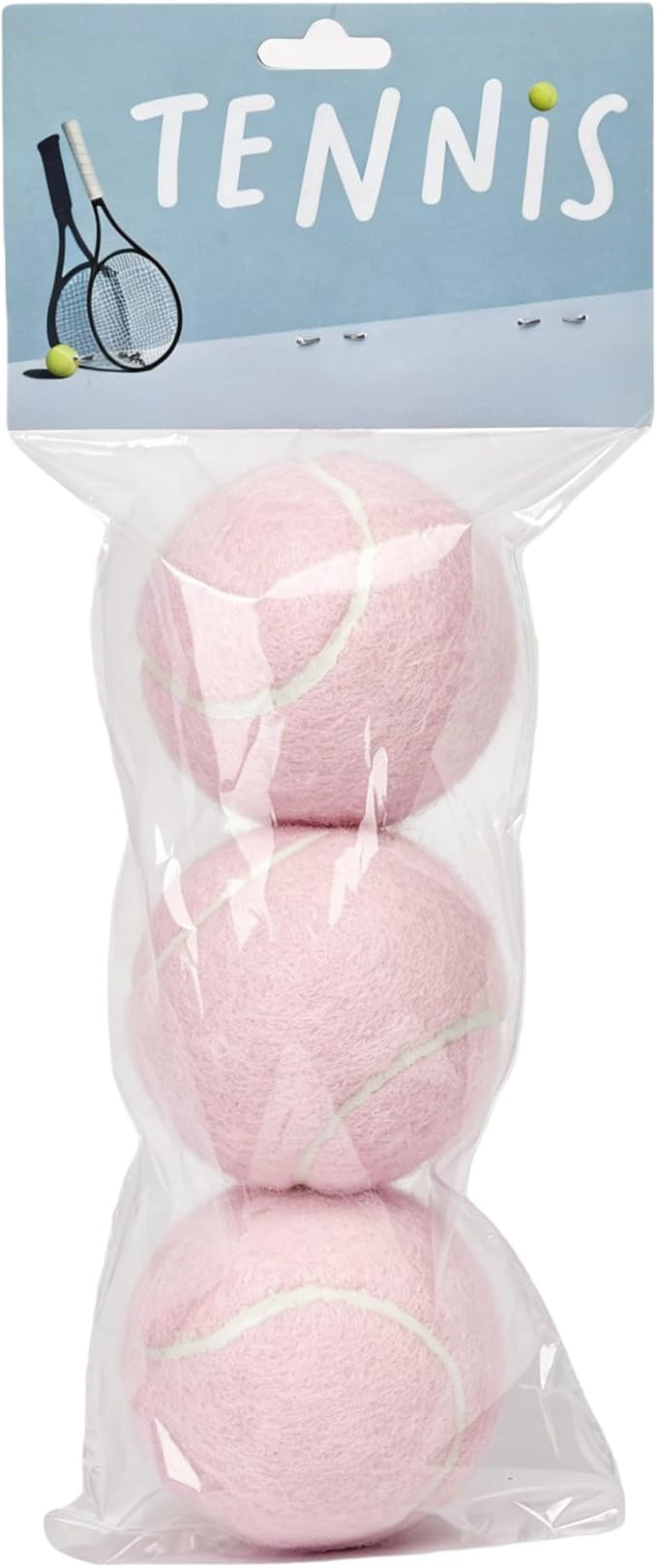 Tennis Balls 3 Pack with Standard Elasticity, Daily Training and Practice Tennis Balls, Pink, Gre... | Amazon (US)