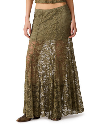 Women's Mirabel Lace Maxi Skirt | Macy's