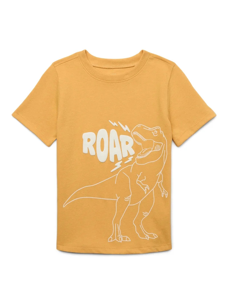 Garanimals Toddler Boys Brushed Jersey Graphic Tee with Short Sleeves, Sizes 18M-5T | Walmart (US)
