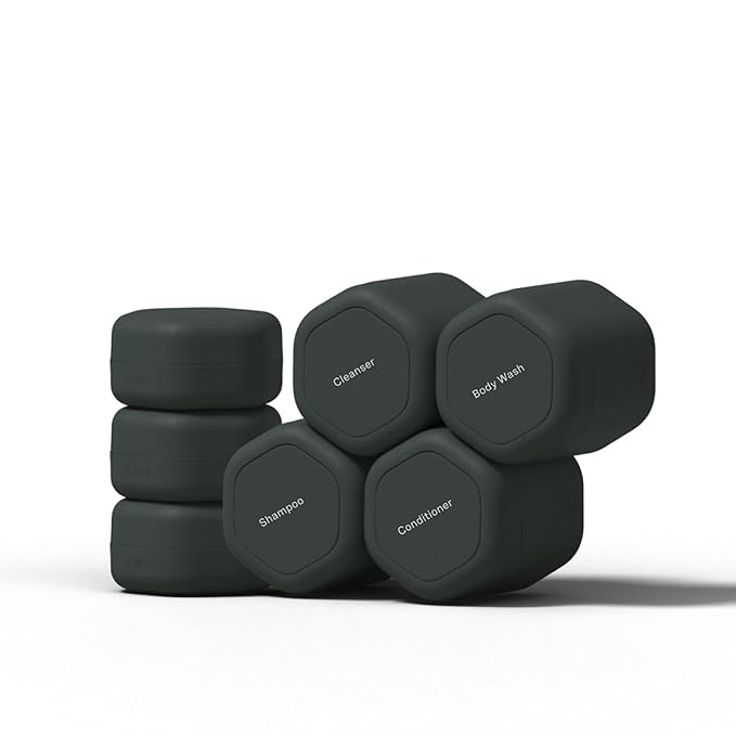 Cadence Travel Containers - Daily Routine Capsule Set - Magnetic Containers with Lids,4 Flex Medi... | Amazon (US)