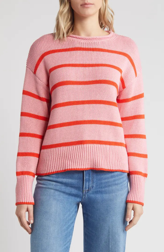Caslon® Easy Pima Cotton Roll Neck Sweater | Nordstrom | Nordstrom