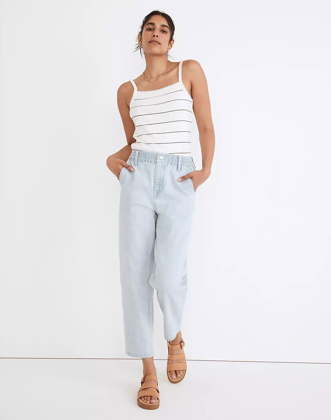 Pull-On Balloon Jeans in Brittany Wash: TENCEL™ Denim Edition | Madewell