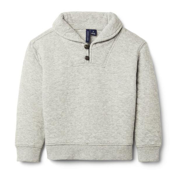 Quilted Shawl Collar Sweatshirt | Janie and Jack