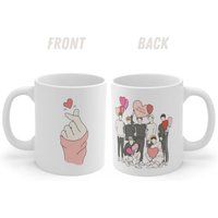 Bts Valentines Mug, Gift, Bts Merch, Kpop, Kpop Borahae, Art, Mug | Etsy (US)