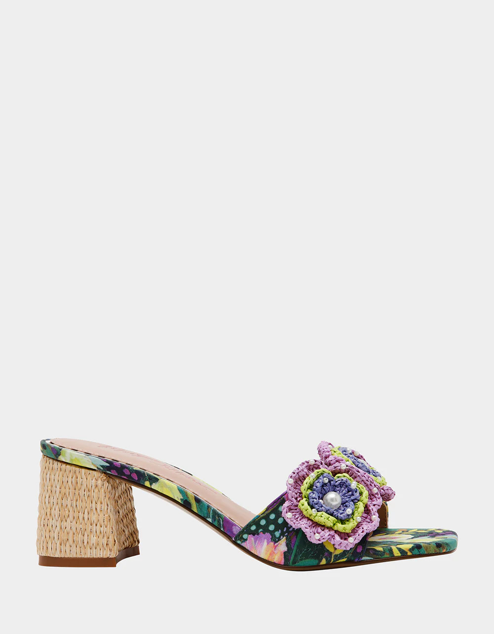 DIETRICH BRIGHT MULTI Square-Toe Mule Heel | Women's Heels | Betsey Johnson