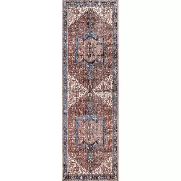 nuLOOM Vintage Harriet Medallion Fringe Area Rug | Target