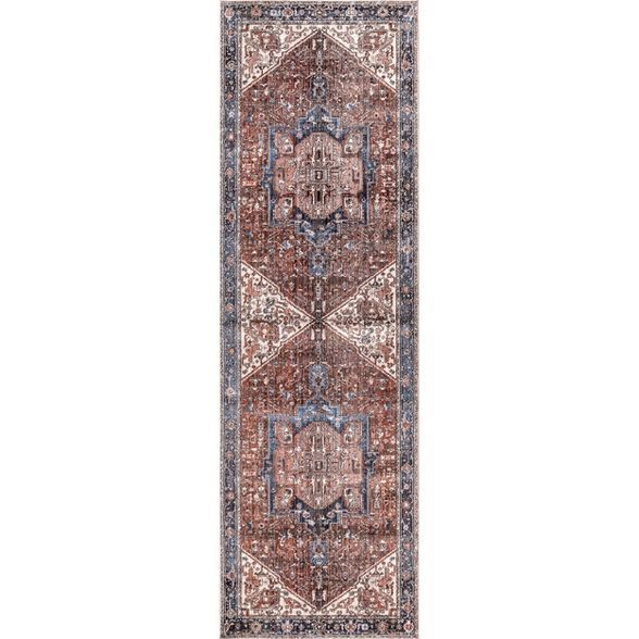 nuLOOM Vintage Harriet Medallion Fringe Area Rug | Target