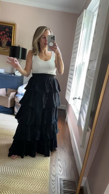 This Hill House maxi skirt is so gorgeous for a fun summer event. The material is a little bit thick, so it would be ideal for somebody who lives in a northern state or just not in the south, but it’s absolutely gorgeous and on sale for $150.

#LTKSeasonal #LTKstyletip