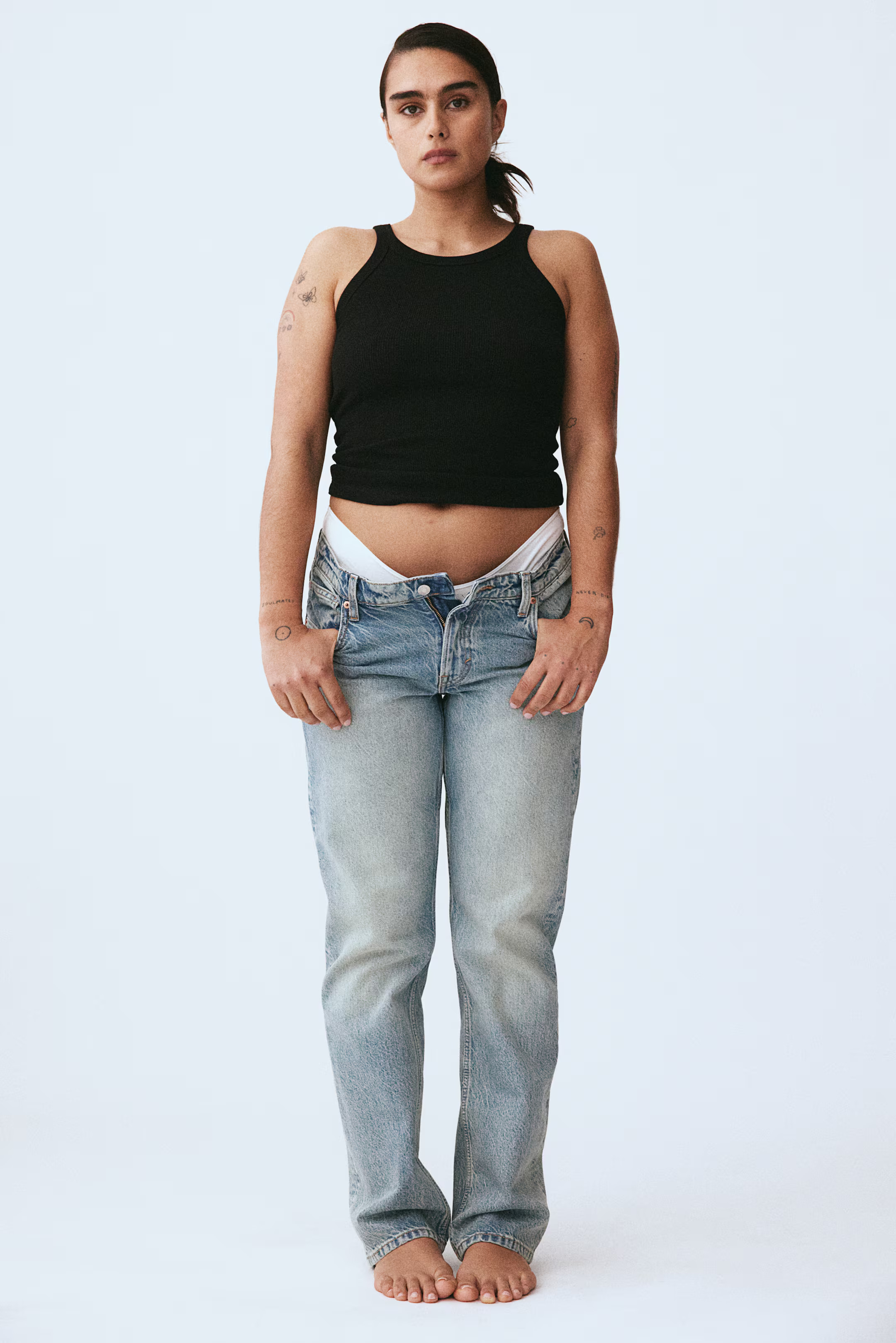 Straight Low Jeans - Helles Denimblau - Ladies | H&M AT | H&M (DE, AT, CH, NL, FI)