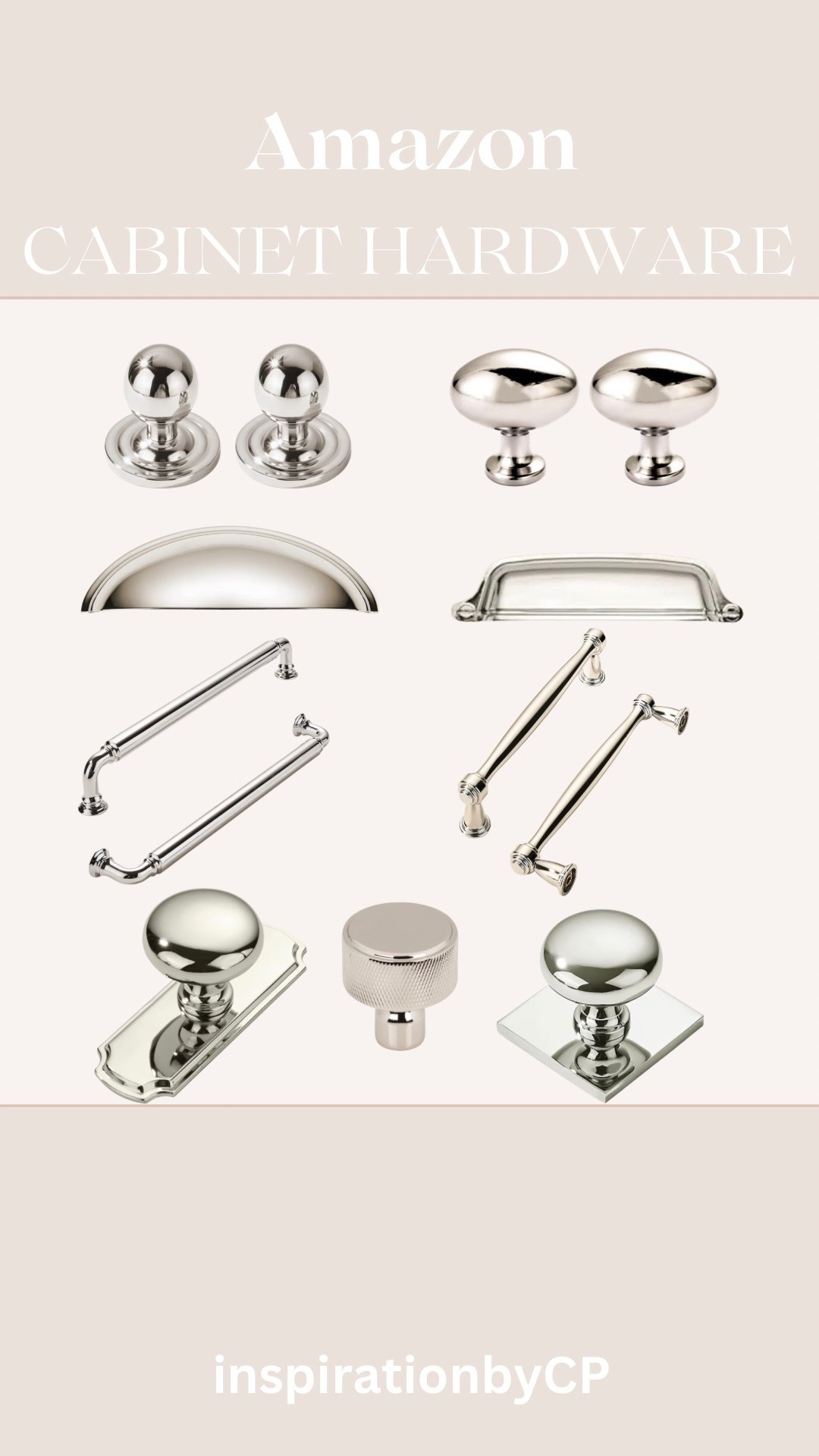 Designer look for less-TIMELESS CABINET HARDWARE
#amazon #cabinetpulls #cabinetknobs #kitchen #remodel #polishednickel

#LTKSaleAlert #LTKHome