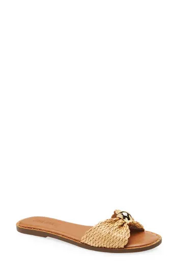 Steve Madden Dipsy Slide Sandal in Natural Raffia at Nordstrom Rack, Size 9 | Nordstrom Rack
