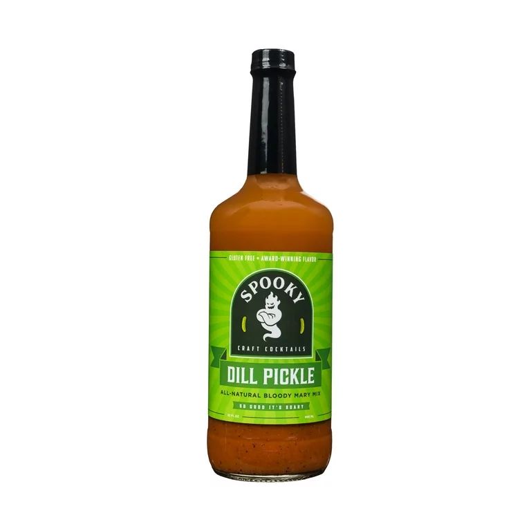Spooky Craft Cocktails Dill Pickle Bloody Mary Mix, 32 Fluid Ounces in Glass Bottle | Walmart (US)