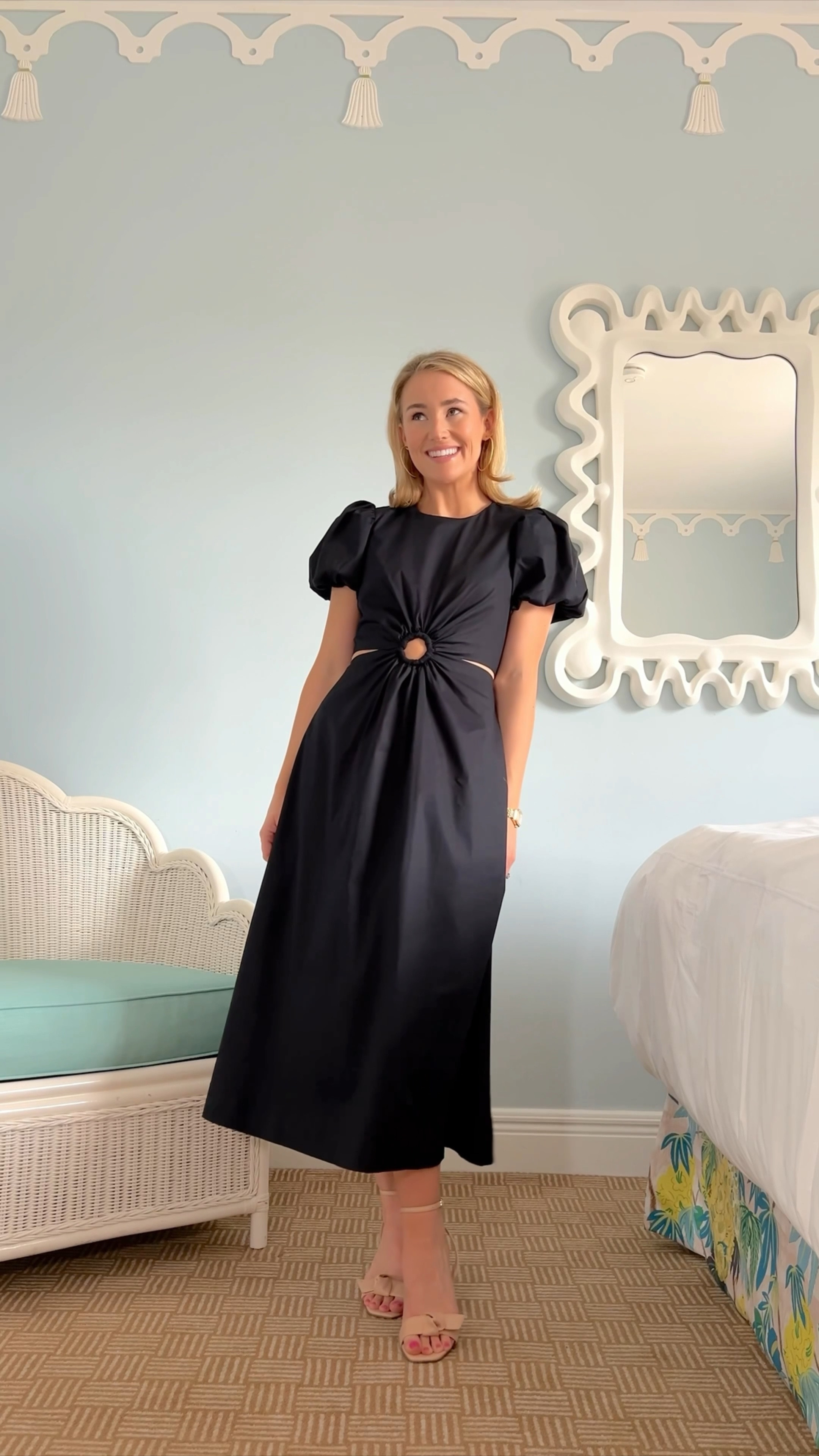 You need this under $40 dress in every color! I love the flattering and feminine cut.

SIZING: I’m in an XS, which is my usual size. It runs ever so slightly small in the sense that there’s not much wiggle room, so if you’re between sizes I’d size up! #WalmartFashion #WalmartPartner @walmartfashion