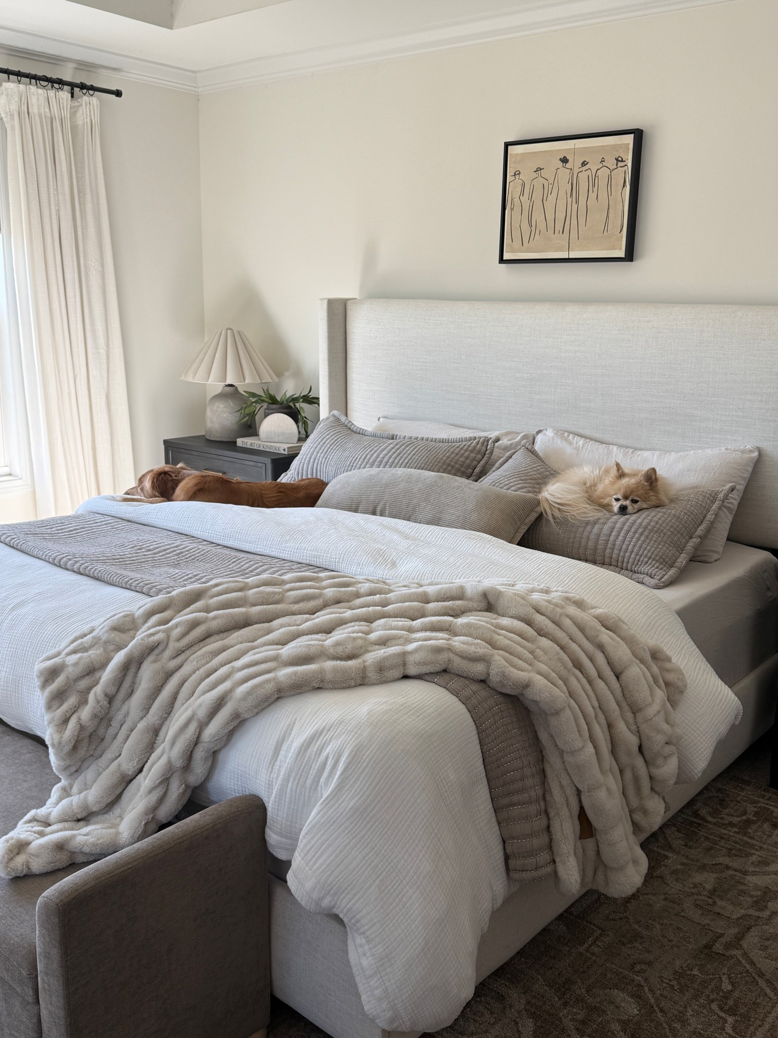 Lola blanket in the color Antique Ivory.  Code: MARKETA45

Bedroom refresh. Bedroom inspo. Neutral bedding. White bedding. Black nightstands. Quince bedding 

#LTKSeasonal #LTKHome