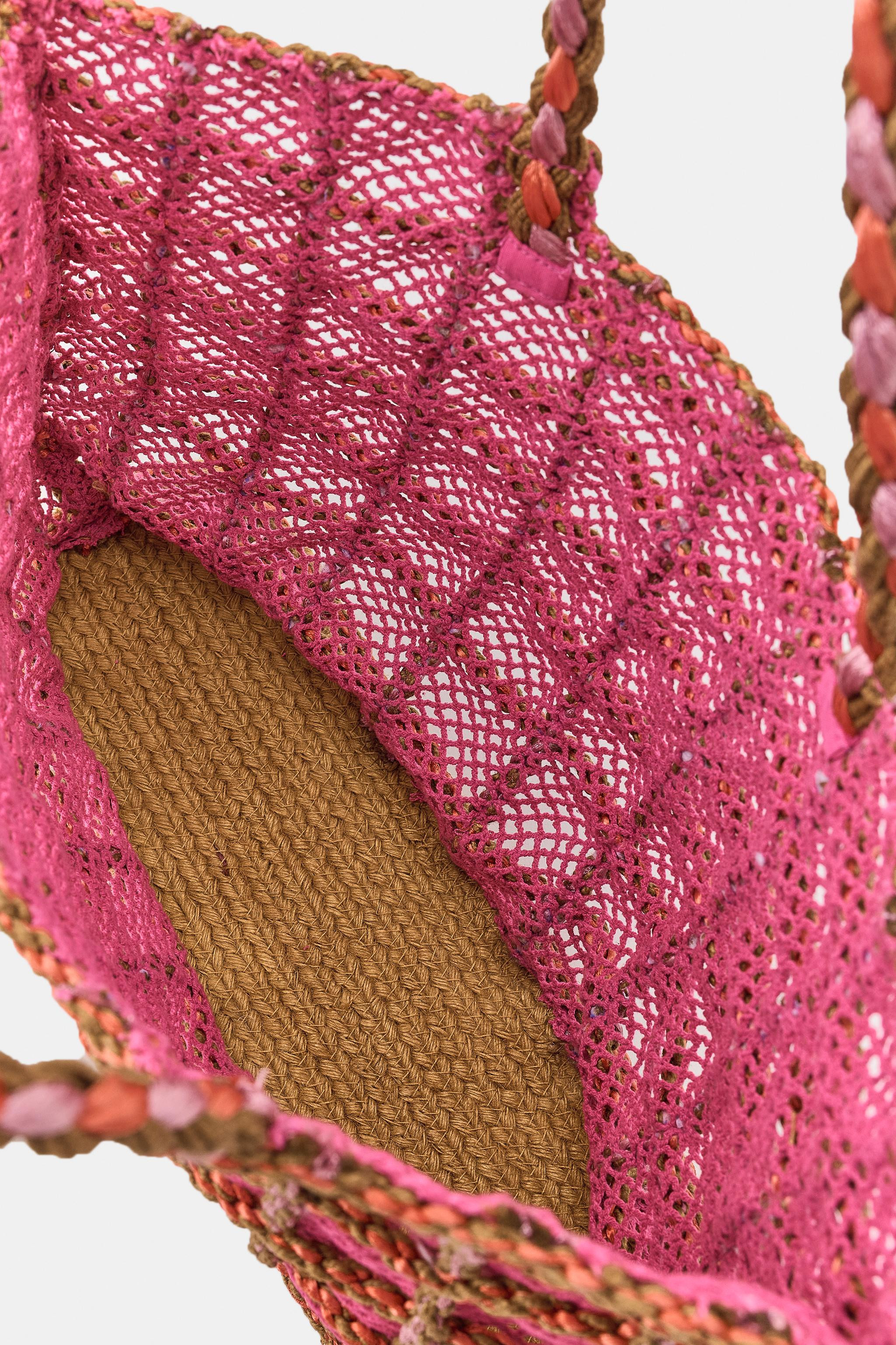 COMBINATION WOVEN MAXI BAG | Zara US
