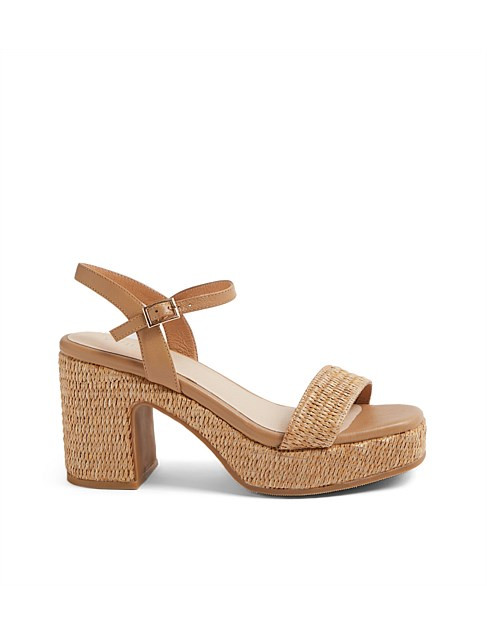HomeBrandMidasKING MI NATURAL CAMEL SYN RAFFIA LEATHER | David Jones (Australia & New Zealand)