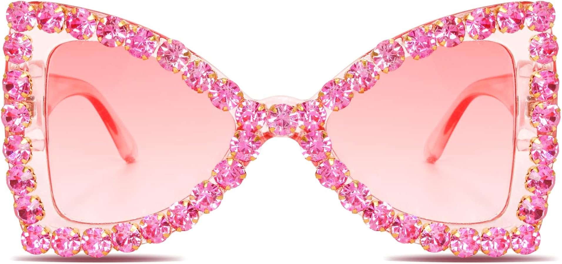 Bling Bedazzled Rhinestone Sunglasses for Women Sparkly Glitter Diamond Rave Glasses Disco Access... | Amazon (US)