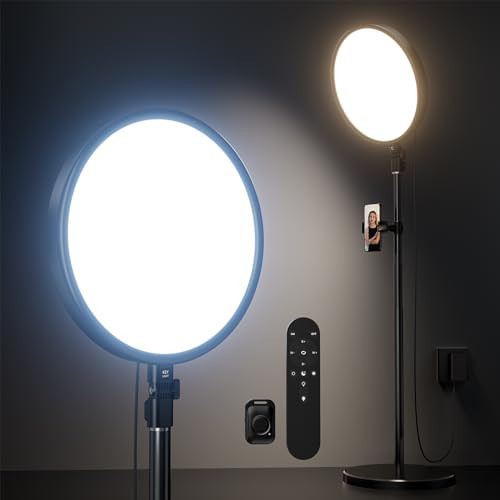 Weilisi Large Ring Light with 79" Stand, 6500K Professional Full-Screen Big Ring Light with Stand and Phone Holder, Selfie Light with Remote for Studio Video Photography, TikTok, YouTube, Live Stream | Amazon (US)