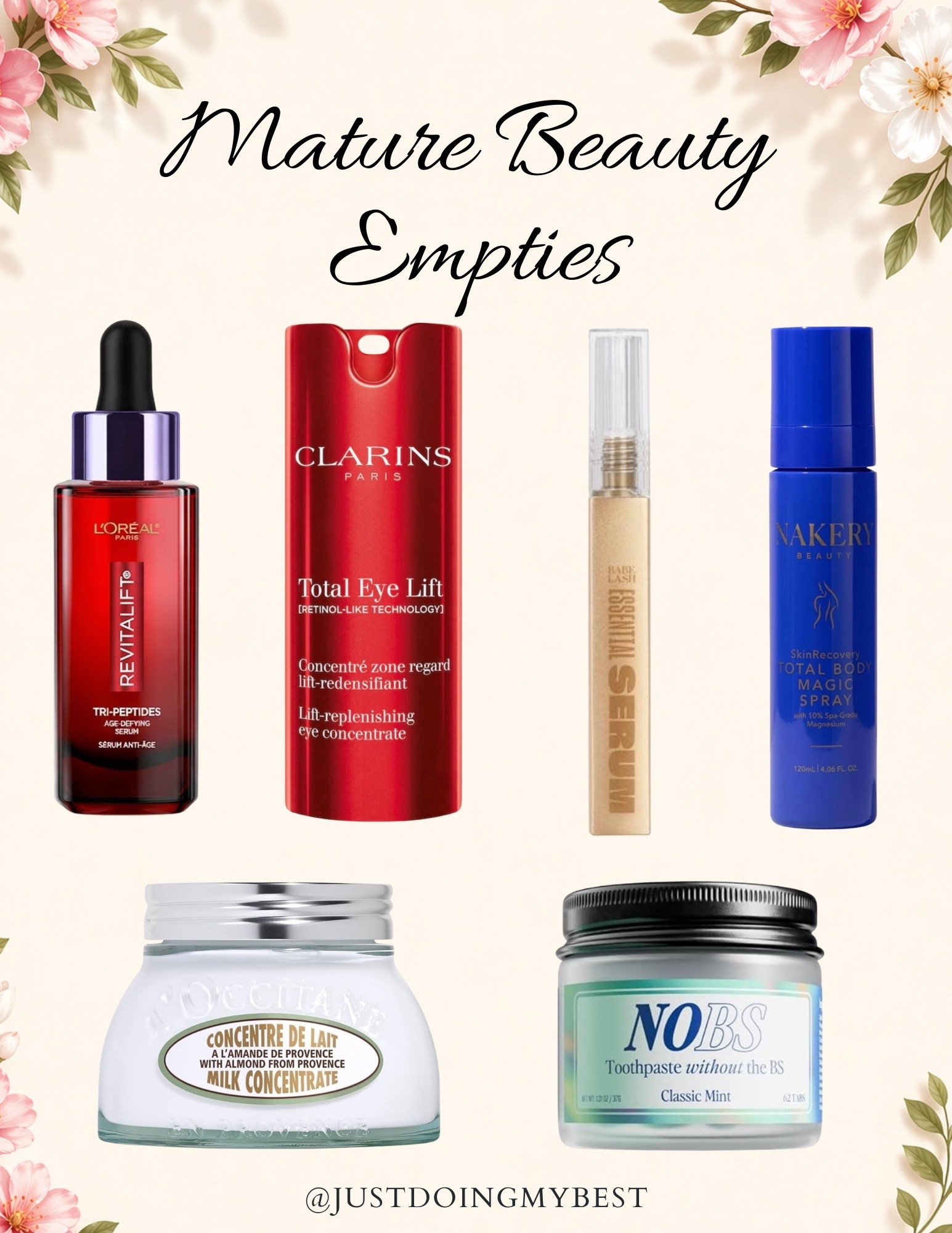 Love all of these mature beauty empties  

#LTKBeauty #LTKOver40