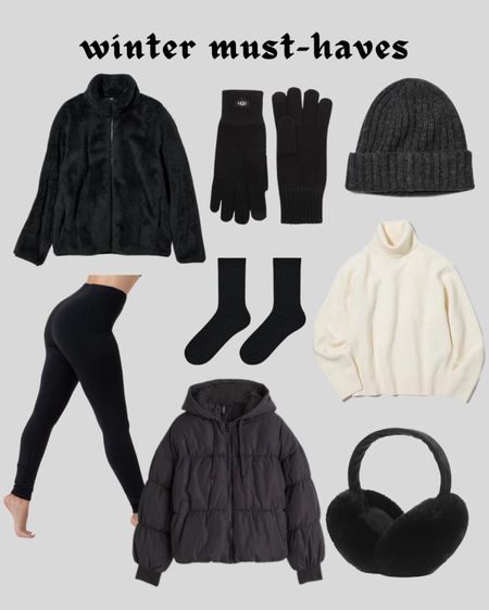 Winter essentials/must-haves ! 🖤 my personal fav cozy and warm items 

#LTKSeasonal #LTKfit #LTKstyletip