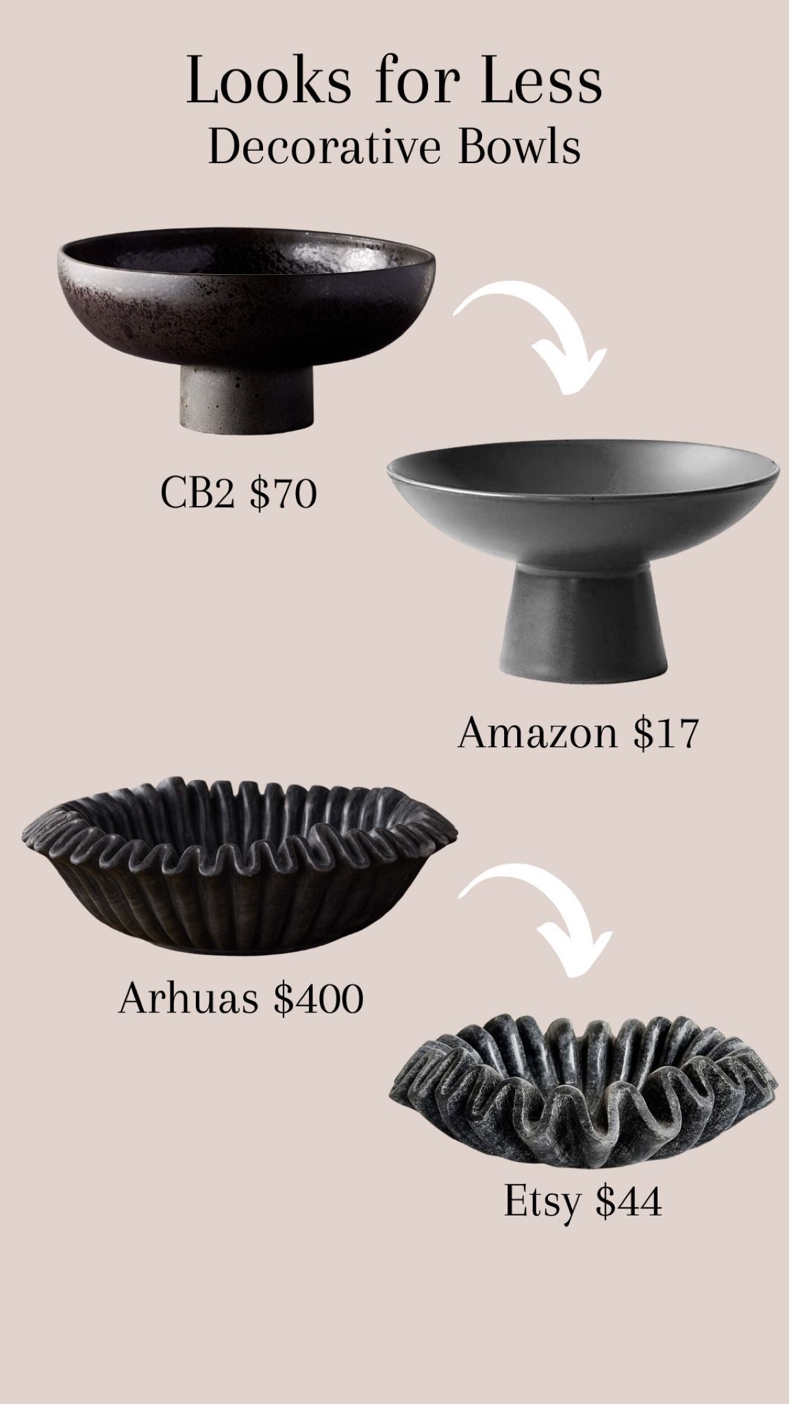 Looks for Less- Decorative Bowls #lookforless #dupe #decorativebowl #homedecor #homeaccent 

#LTKhome #LTKstyletip #LTKFind