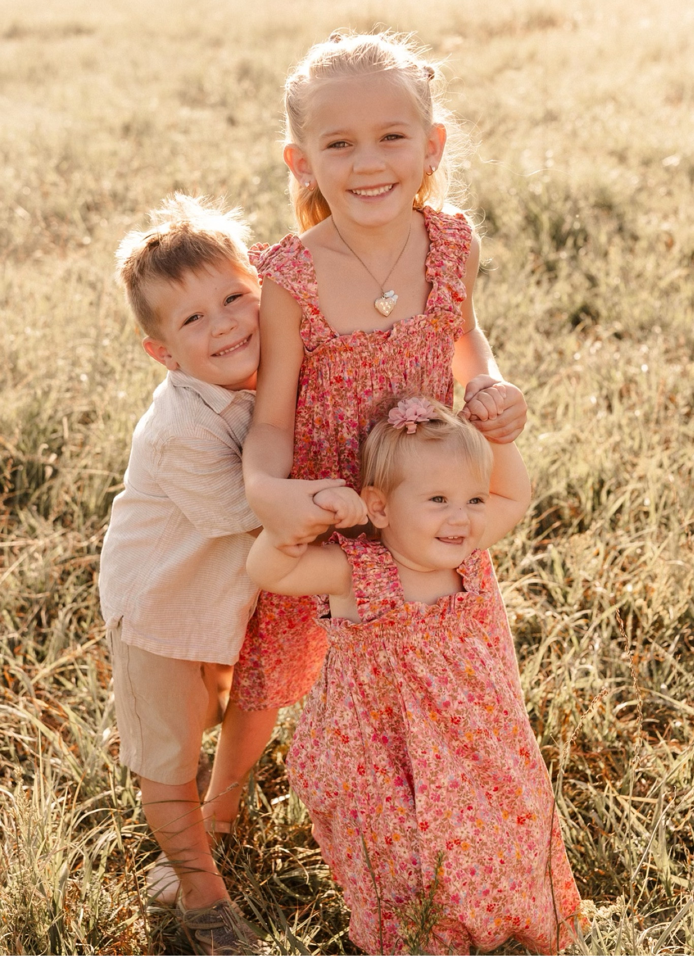 Ellie and Finley’s family picture dresses 