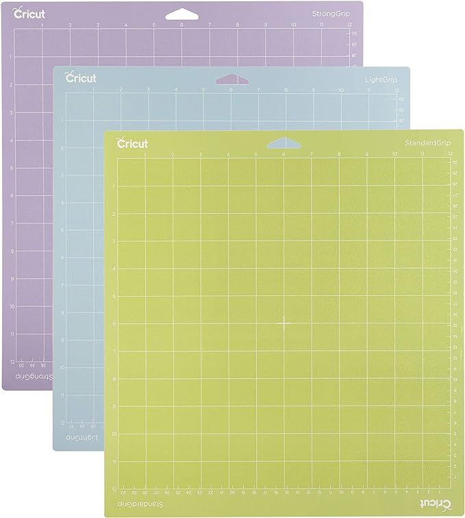 Cricut Variety Pack(1 StrongGrip, 1 LightGrip, 1 StandardGrip) Adhesive Cutting Mat 12"x12" - For... | Amazon (US)