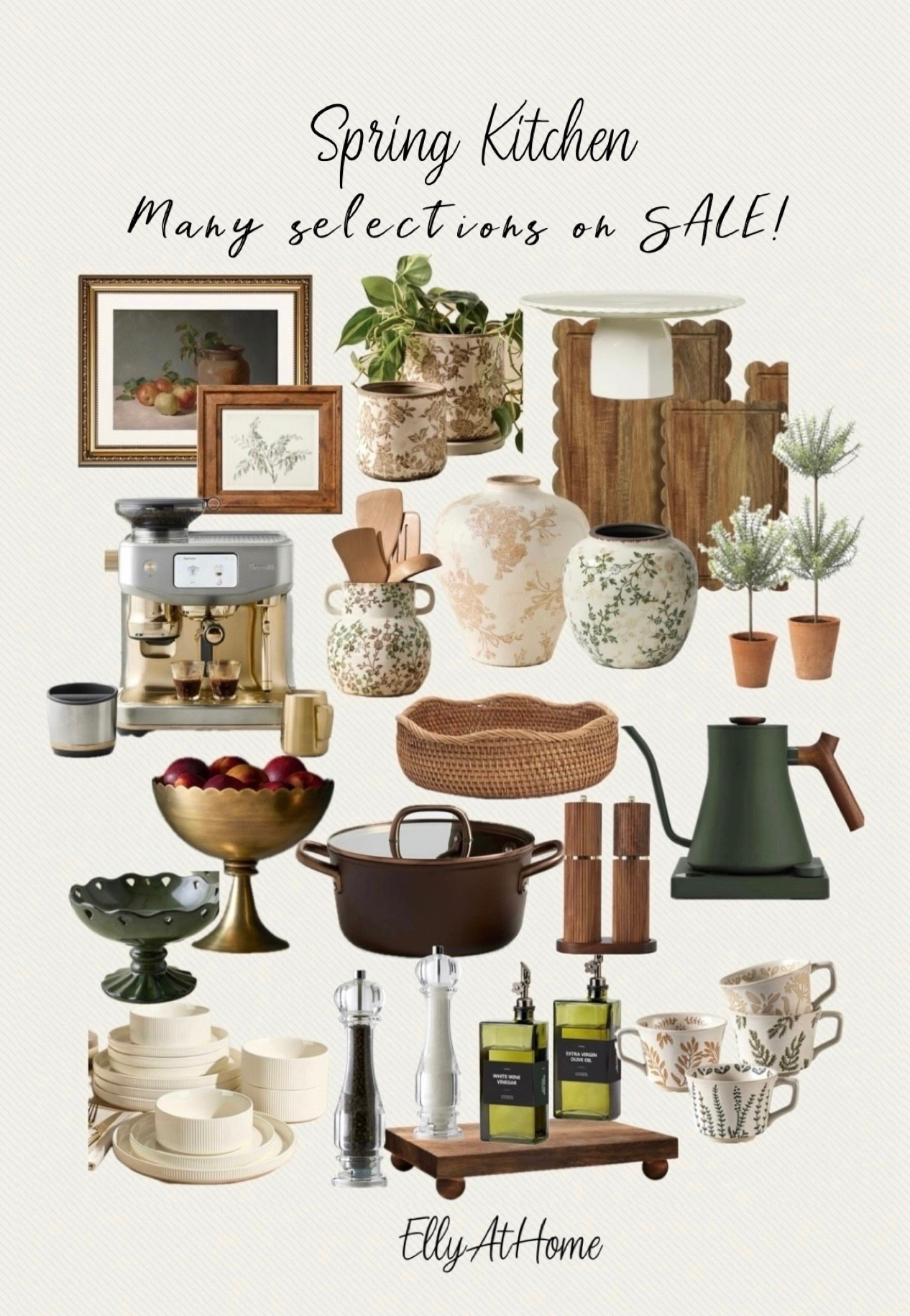 Spring kitchen accessories and styling! Shop coffee makers, cooking, canisters, boards, dinnerware, bowls, teapots, decorative accents. Amazon, Crate & Barrel, Target, McGee & Co, Magnolia home. Williams Sonoma 

#LTKSaleAlert #LTKHome